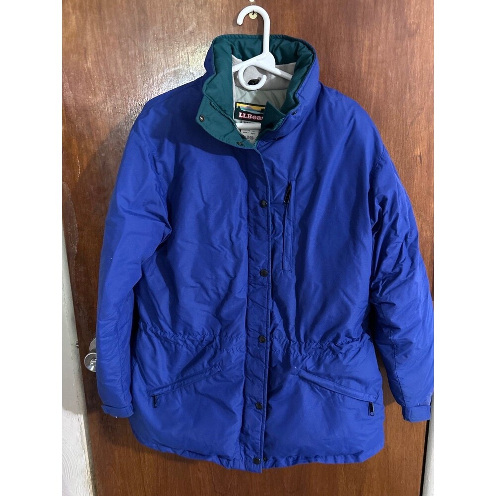 Vintage LL Bean Coat Women's sz M Goose Down Coat No Hood